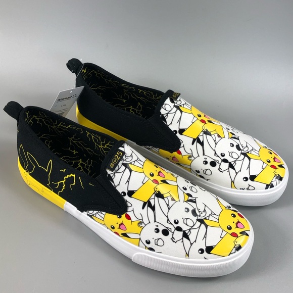 Pokémon Men’s Pikachu Slip On Sneakers Size 11.5 - Picture 5 of 7